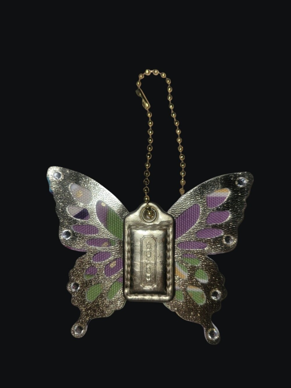 Handmade Leather Butterfly Bag Charm
